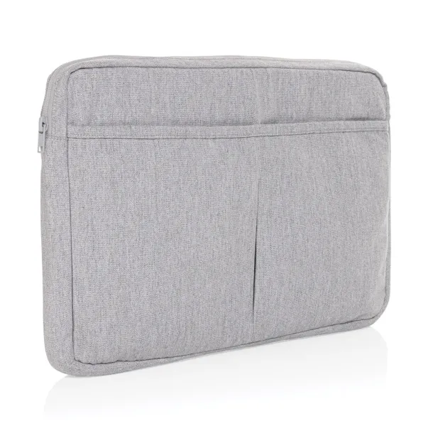  Laluka AWARE™ recycled cotton 15.6 inch laptop sleeve - XD Collection Grey 