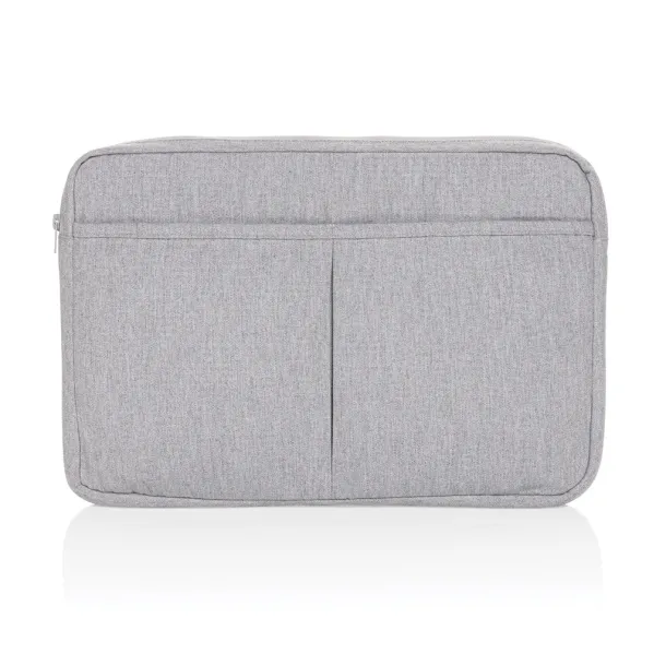  Laluka AWARE™ recycled cotton 15.6 inch laptop sleeve - XD Collection Grey 