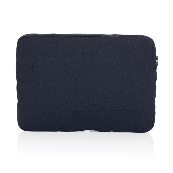  Laluka AWARE™ recycled cotton 15.6 inch laptop sleeve - XD Collection navy, white