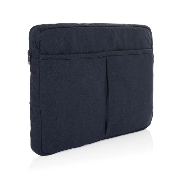  Laluka AWARE™ recycled cotton 15.6 inch laptop sleeve - XD Collection blue 