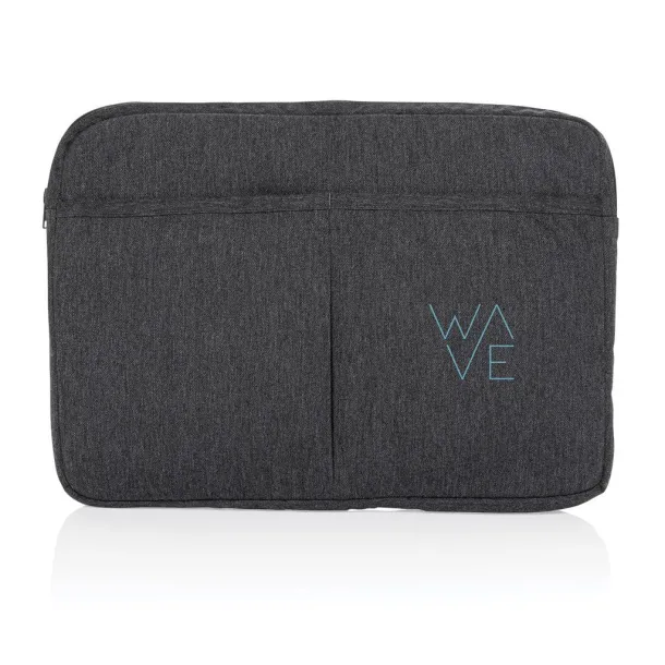  Laluka AWARE™ recycled cotton 15.6 inch laptop sleeve - XD Collection Anthracite 