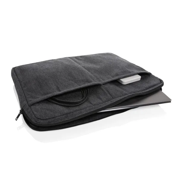  Laluka AWARE™ recycled cotton 15.6 inch laptop sleeve - XD Collection Anthracite 