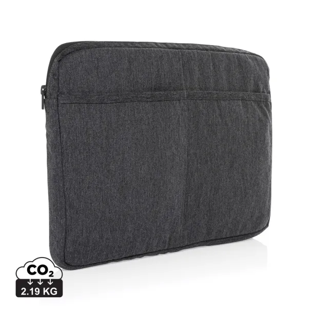  Laluka AWARE™ recycled cotton 15.6 inch laptop sleeve - XD Collection Anthracite 