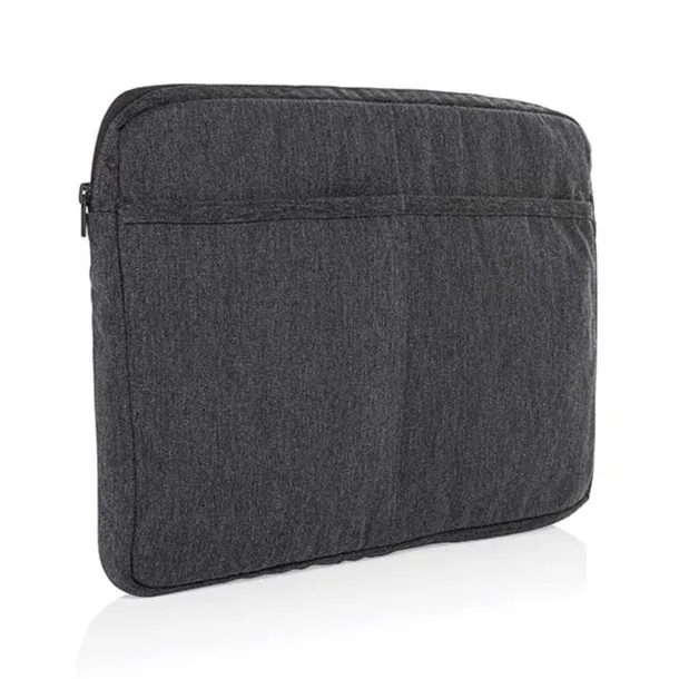  Laluka AWARE™ recycled cotton 15.6 inch laptop sleeve - XD Collection Anthracite 