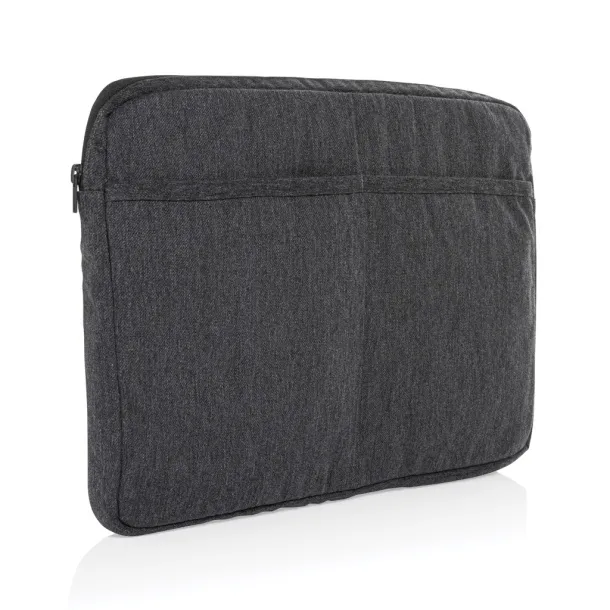  Laluka AWARE™ recycled cotton 15.6 inch laptop sleeve - XD Collection Anthracite 