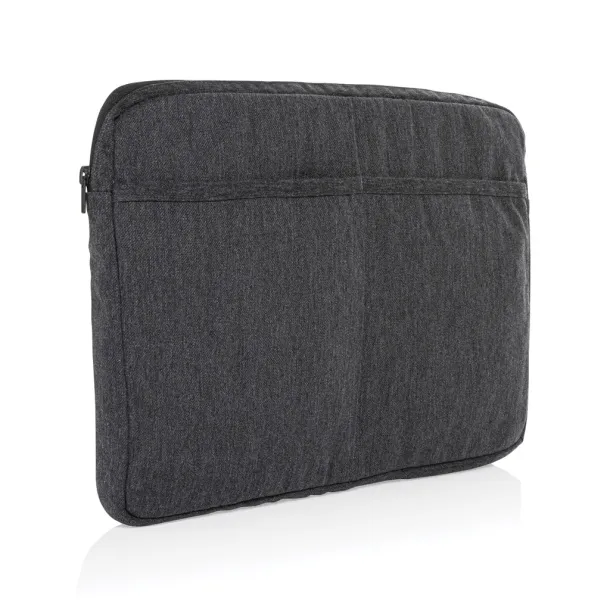  Laluka AWARE™ recycled cotton 15.6 inch laptop sleeve - XD Collection Anthracite 