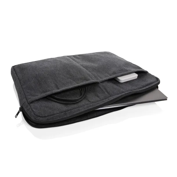  Laluka AWARE™ recycled cotton 15.6 inch laptop sleeve - XD Collection Anthracite 