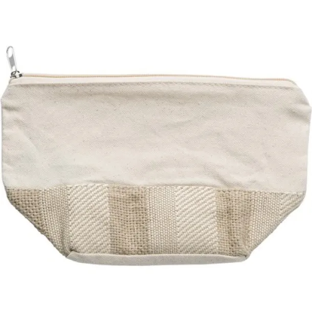  Cotton cosmetic bag brown