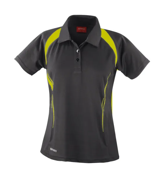  Ženska sportska polo majica, 145 g/m² - Spiro Siva Limeta