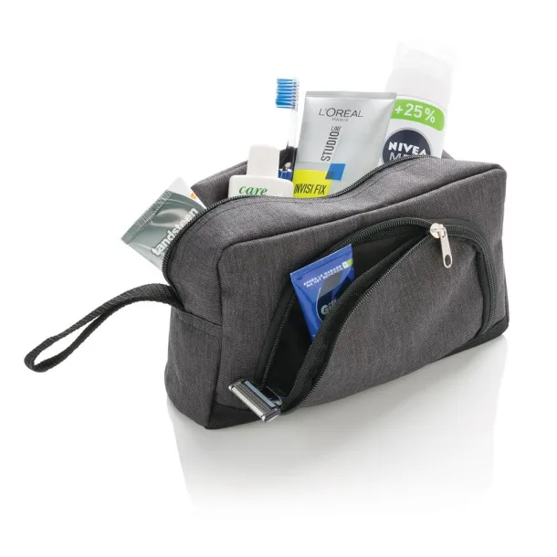  Classic two tone toiletry bag - XD Collection 446 Black