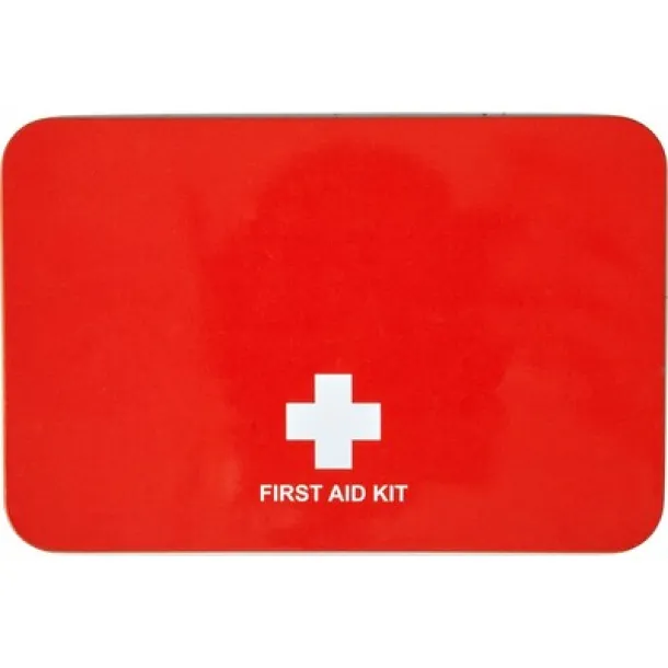  First aid kit in tin Crvena