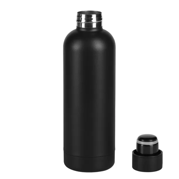 FLOW Vacuum insulated bottle, 500 ml - CASTELLI Black