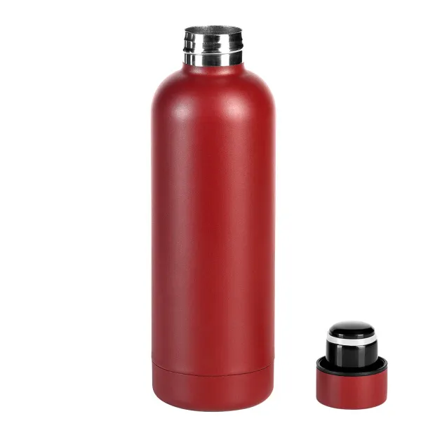 FLOW Vacuum insulated bottle, 500 ml - CASTELLI Red