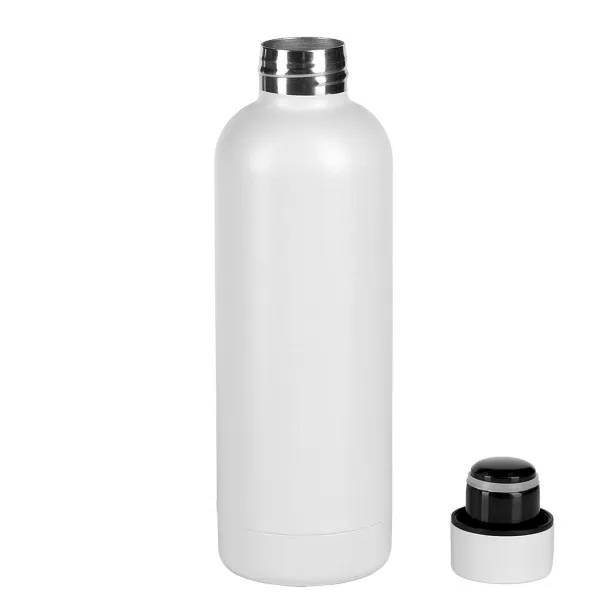 FLOW Vacuum insulated bottle, 500 ml - CASTELLI White