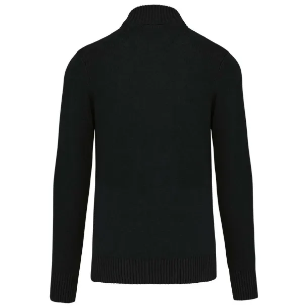 Kardigan s punim patentom, 425 g/m2 - Kariban Crna