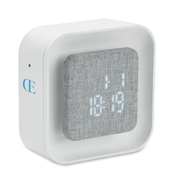 LUCE Recycled ABS/RPET alarm clock White