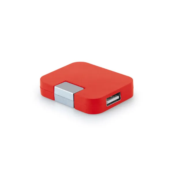 JANNES USB 2.0 hub Red