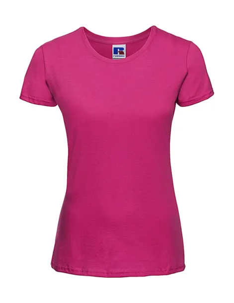  Ženska slim kratka majica, 145 g/m² - Russell  Fuchsia