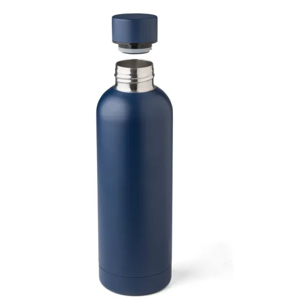  Thermo bottle 500 ml made from recycled stainless steel navy blue