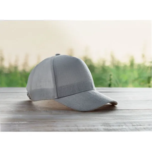 NAIMA CAP Hemp baseball cap 370 gr/m² Grey