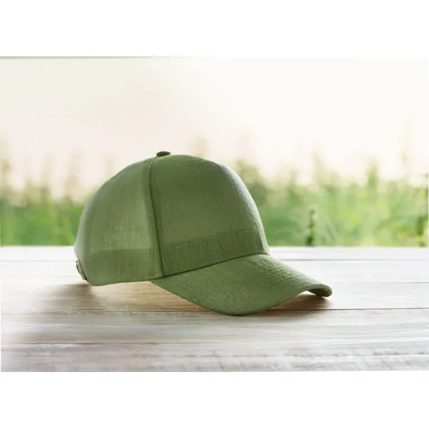 NAIMA CAP Hemp baseball cap 370 gr/m² Green