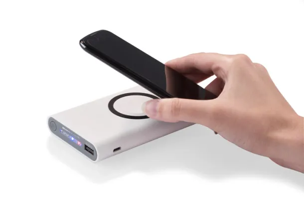 DOUBLE prijenosna baterija, 8 000 mAh Bijela