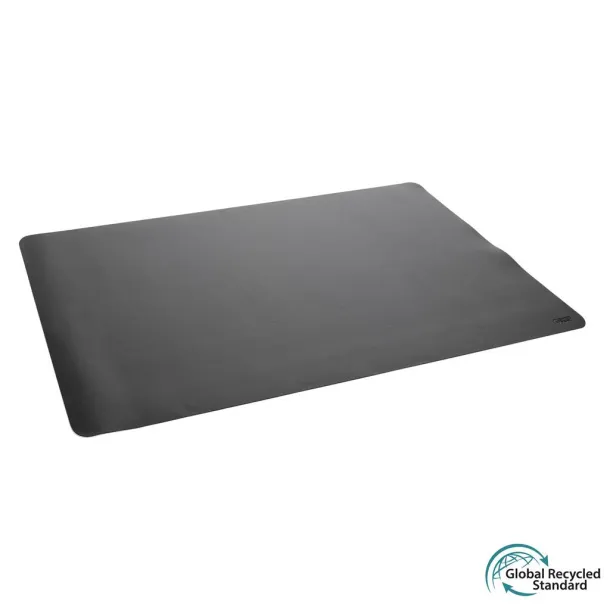  Swiss Peak GRS recycled PU desk mat - Swiss Peak Black 