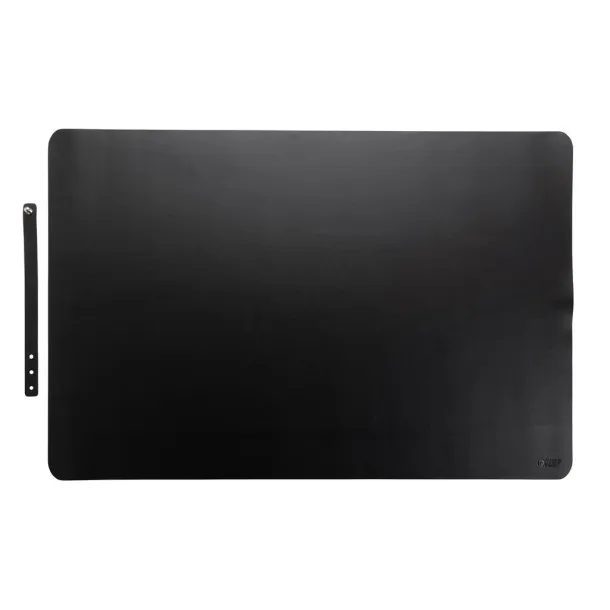  Swiss Peak GRS recycled PU desk mat - Swiss Peak Black 