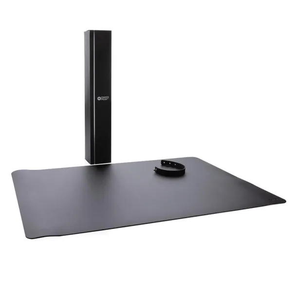  Swiss Peak GRS recycled PU desk mat - Swiss Peak Black 