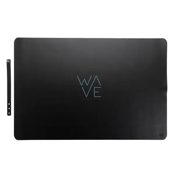  Swiss Peak GRS recycled PU desk mat - Swiss Peak Black 