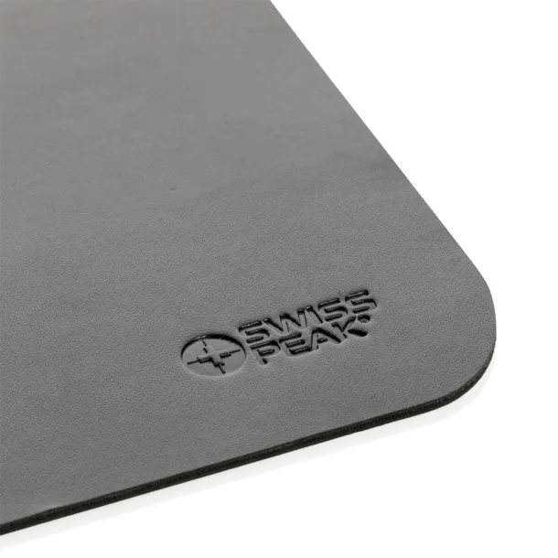  Swiss Peak GRS recycled PU desk mat - Swiss Peak Black 