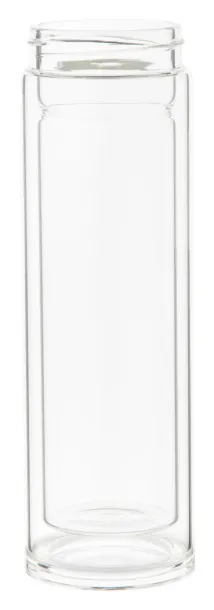 Andina staklena termo boca, 420 ml Prozirno Prirodna