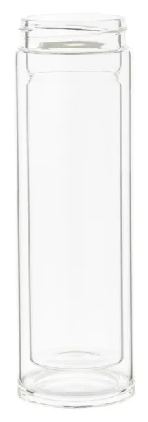 Andina staklena termo boca, 420 ml Prozirno Prirodna
