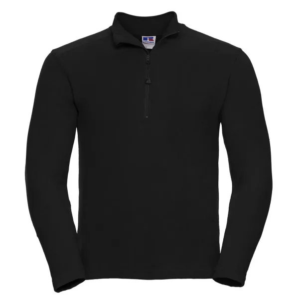  Men's 1/4 Zip Microfleece - Russell  Black