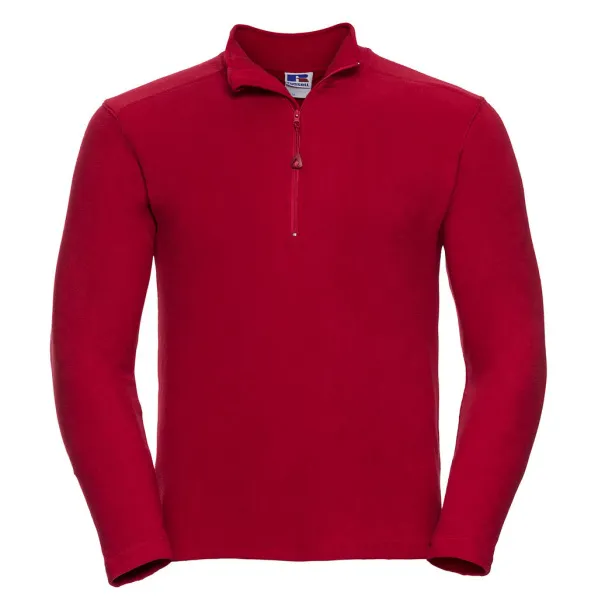  Men's 1/4 Zip Microfleece - Russell  Classic Red