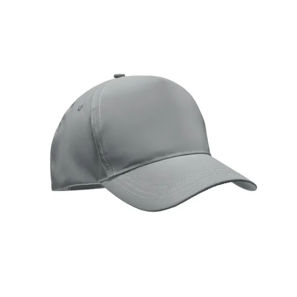 RAYS 5 panel reflective baseball cap Matt Silver