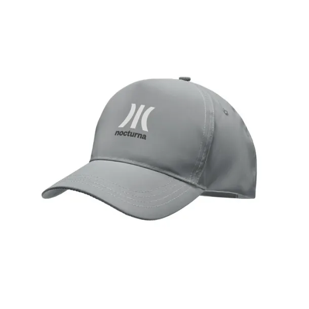 RAYS 5 panel reflective baseball cap Matt Silver