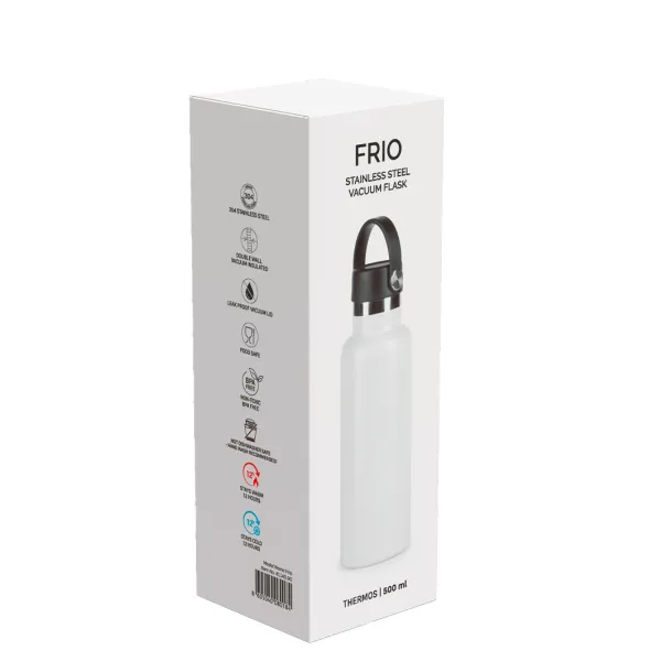 FRIO Vacuum insulated bottle, 500 ml - CASTELLI White