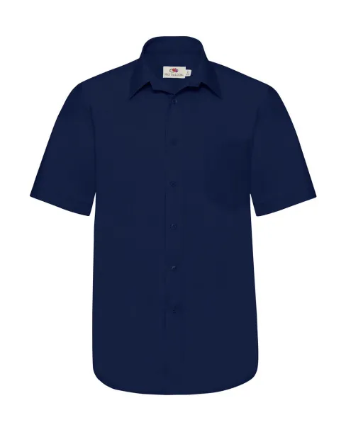  Poplin Shirt - Fruit of the Loom Navy