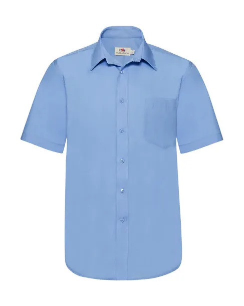  Poplin Shirt - Fruit of the Loom Mid Blue