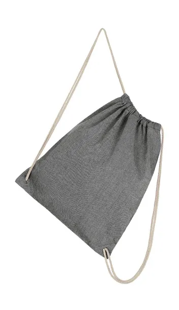  Torba s vezicama od recikliranog pamuka/poliestera - SG Accessories - BAGS Black Heather
