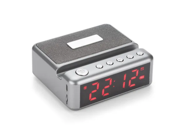 MELLOW Wireless speaker with clock Graphite