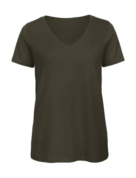  Organic Inspire V ženska kratka majica od organskog pamuka, 140 g/m² - B&C Khaki Green