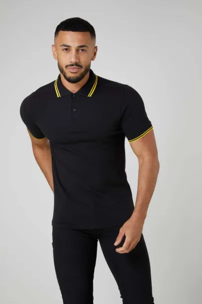  STRETCH TIPPED POLO - Just Polos White Navy