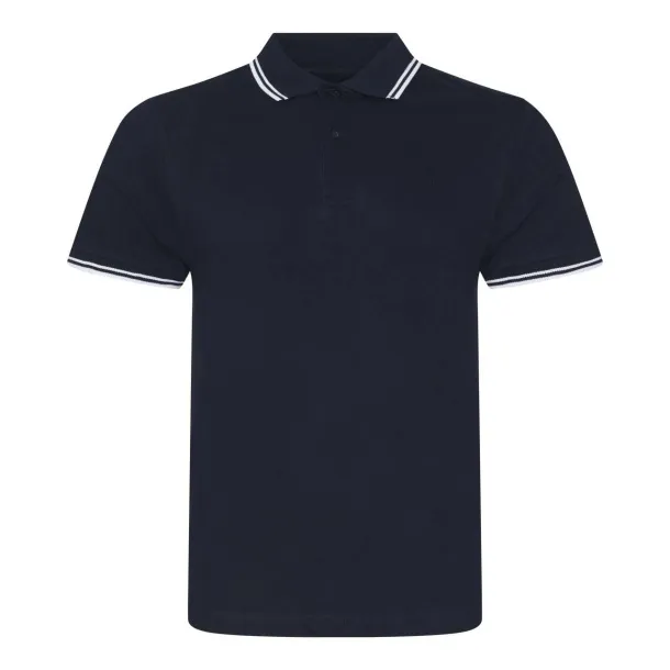  STRETCH TIPPED POLO - Just Polos Navy White