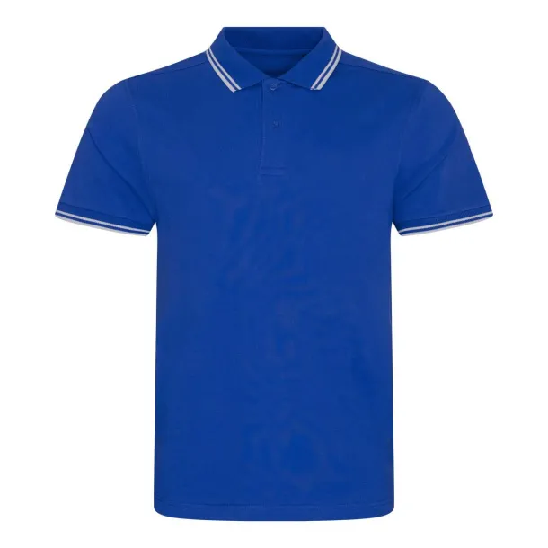  STRETCH TIPPED POLO - Just Polos Royal White