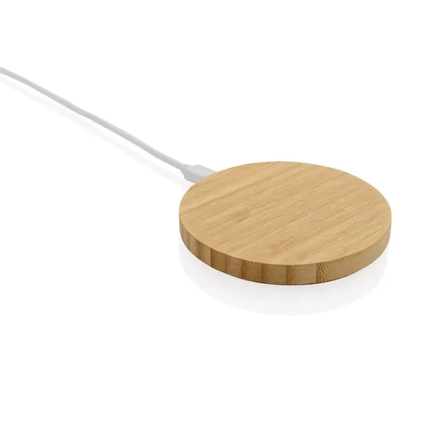  FSC® bamboo 15W wireless charger - XD Collection Brown 