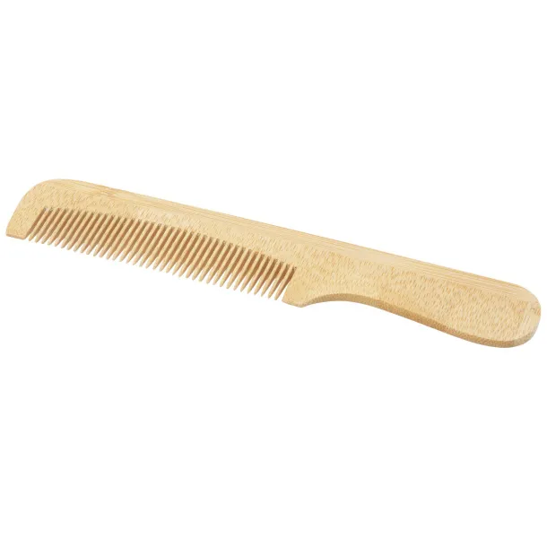 Heby bamboo comb with handle Natural