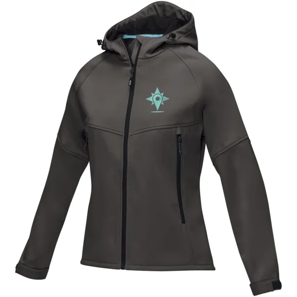 Coltan women’s GRS recycled softshell jacket - Elevate NXT Storm grey