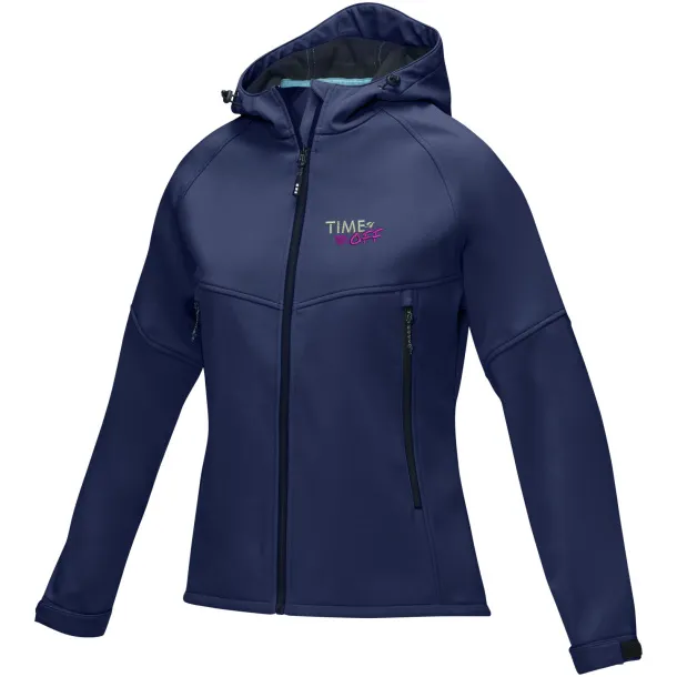 Coltan women’s GRS recycled softshell jacket - Elevate NXT Navy Blue